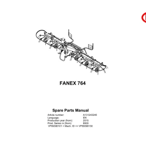 Vicon Fanex 764 2015 Parts Manual