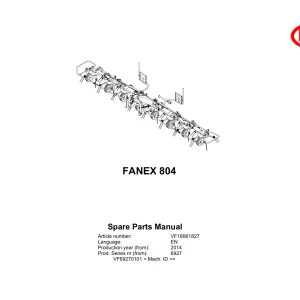 Vicon Fanex 804 2014 Parts Manual