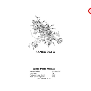 Vicon Fanex 903C 2006 Parts Manual