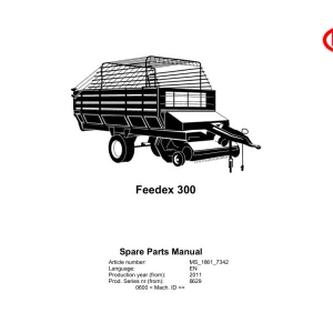 Vicon Feedex 300 2011 Parts Manual