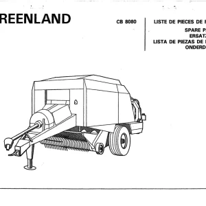 Vicon Greenland Cb 8080 Parts Manual