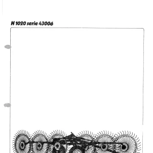 Vicon H1020 Parts Manual