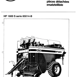 Vicon Hp1600 Parts Manual