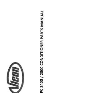 Vicon Hpc2400 Hpc2800 Parts Manual