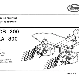 Vicon Haybob Strela 300 Parts Manual