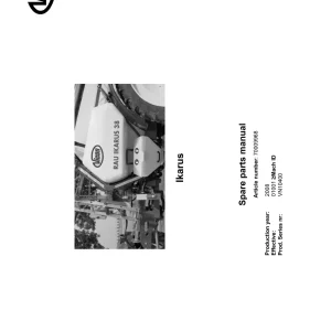 Vicon Ikarus 2008 Parts Manual