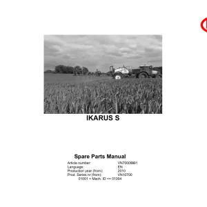 Vicon Ikarus S 2010 Parts Manual