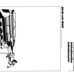 Vicon Km165 28009 Parts Manual