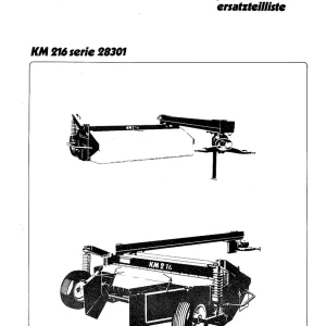 Vicon Km216 Parts Manual