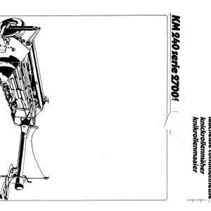 Vicon Km240 27009 Parts Manual