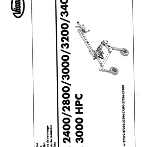Vicon Km2400 2800 3000 3200 3400 Parts Manual