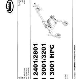 Vicon Km2401 2801 3001 3201 3001Hpc Parts Manual