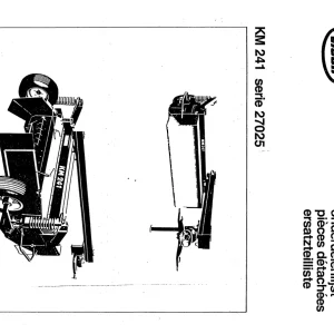 Vicon Km241 27025 Parts Manual