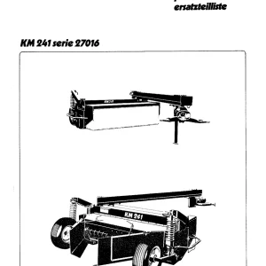 Vicon Km241 Parts Manual