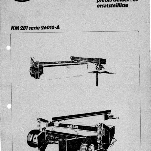 Vicon Km281 Parts Manual