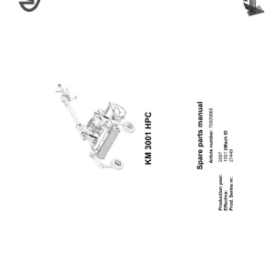 Vicon Km3001Hpc Parts Manual