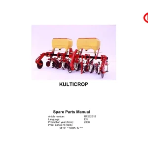 Vicon Kulticrop 2008 Parts Manual