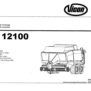 Vicon Lb12100 2001 Parts Manual