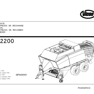 Vicon Lb12200 Parts Manual