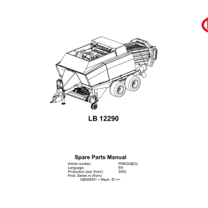 Vicon Lb12290 2005 Parts Manual