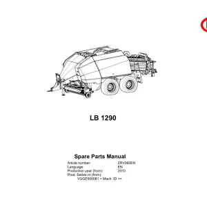 Vicon Lb1290 2010 Parts Manual