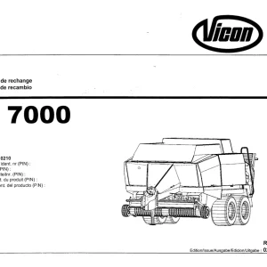 Vicon Lb7000 2001 Parts Manual