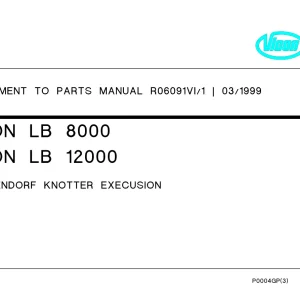 Vicon Lb8000 Lb12000 1999 Parts Manual