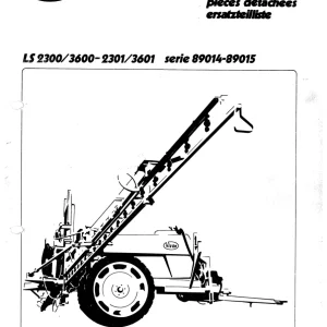 Vicon Ls2300 Ls3600 Ls2301 Ls3601 Parts Manual