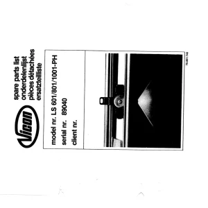 Vicon Ls601 Ls801 Ls1001 Parts Manual