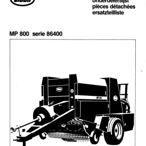 Vicon Mp800 Parts Manual