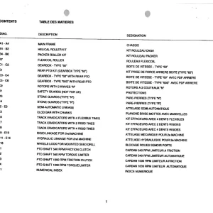 Vicon 250 300 Parts Manual