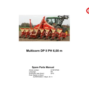 Vicon Multicorn Dp2 Ph 6.00M 2015 Parts Manual