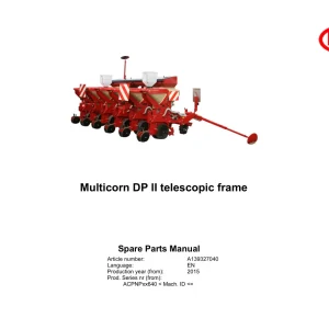 Vicon Multicorn Dp2 2015 Parts Manual