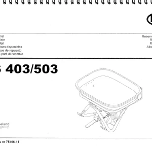 Vicon Ps 403 503 Parts Manual