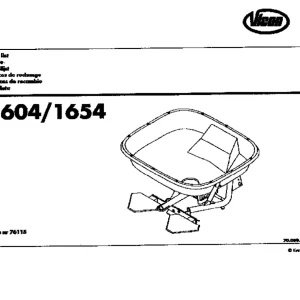 Vicon Ps 604 1654 Parts Manual