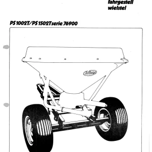 Vicon Ps1002 Ps1502 Parts Manual