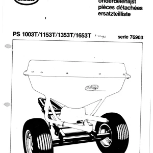 Vicon Ps1003 1153 1353 1653 Parts Manual