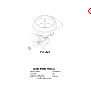 Vicon Ps225 2010 Parts Manual