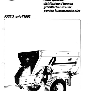 Vicon Ps3513 Parts Manual
