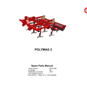 Vicon Polymag 2 2012 Parts Manual