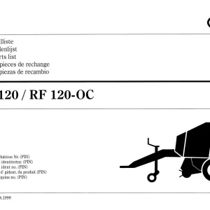 Vicon Rf120 1999 Parts Manual