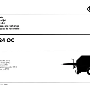 Vicon Rf124 Oc 2002 Parts Manual