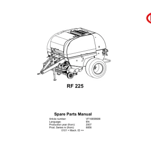 Vicon Rf225 2007 Parts Manual