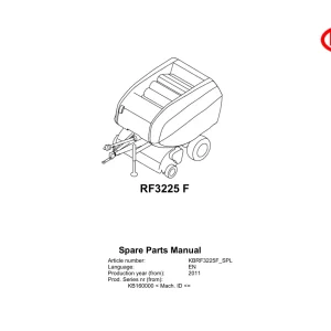Vicon Rf3225 2011 Parts Manual
