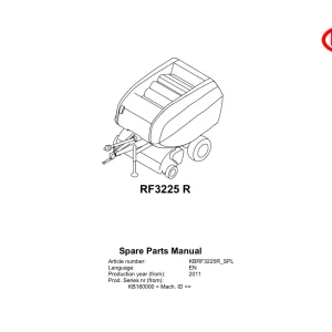 Vicon Rf3225R 2011 Parts Manual