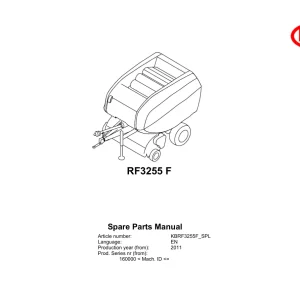 Vicon Rf3255F 2011 Parts Manual