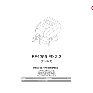 Vicon Rf4255Fd 2016 Parts Manual