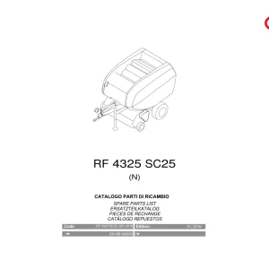 Vicon Rf4325 Sc25 2016 Parts Manual