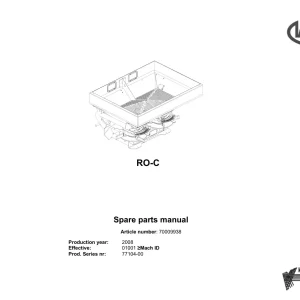 Vicon Ro C 2008 Parts Manual