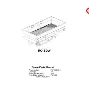 Vicon Ro Edw 2009 Parts Manual